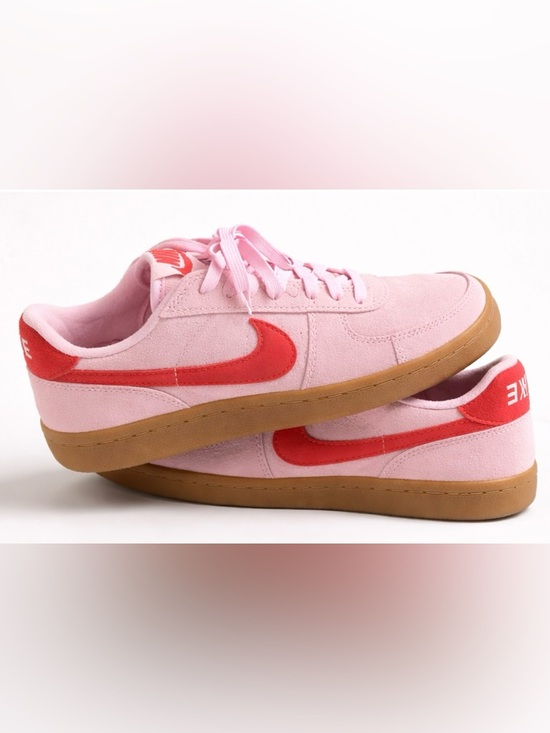 Nike Shoes - Nike Suede Pink Interior Sneaker with Red Logo